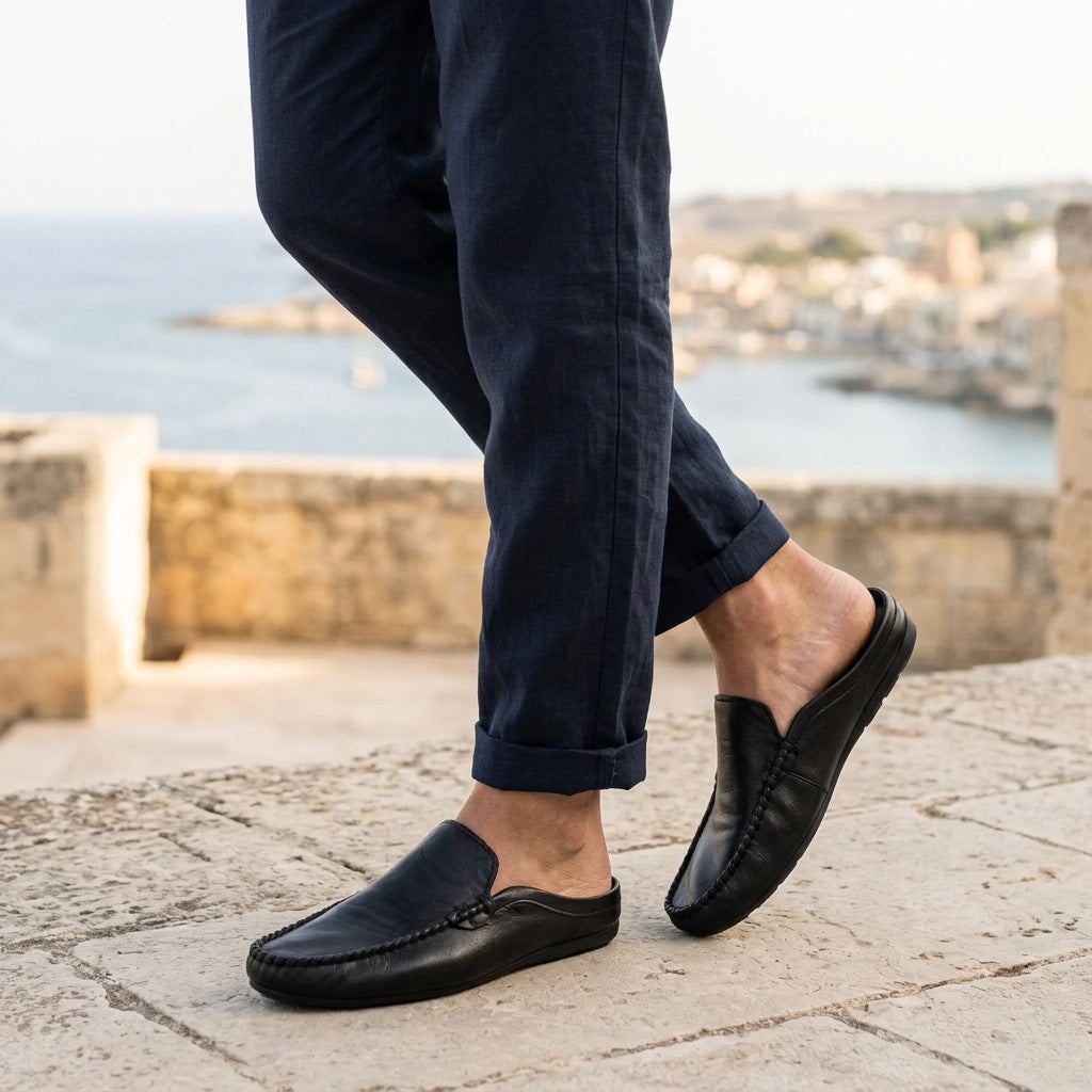 Corbin Leather Mules