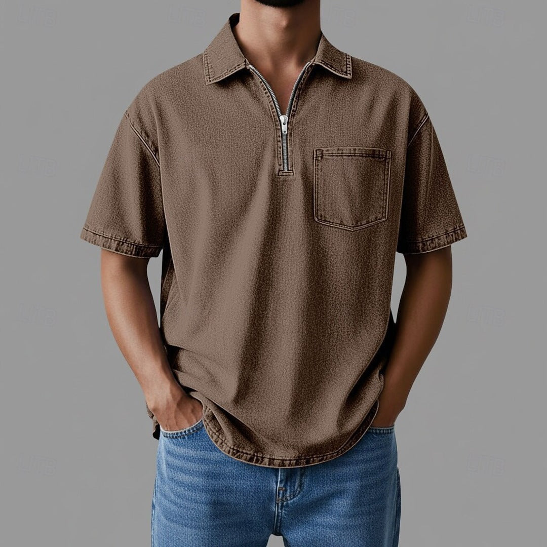 Denton Zip Denim Shirt