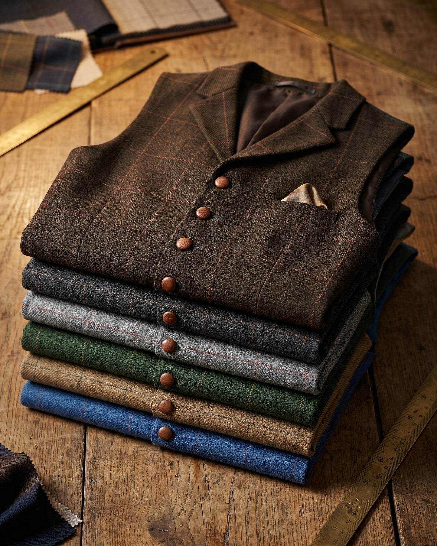 Ashcroft Tweed Lapel Waistcoat