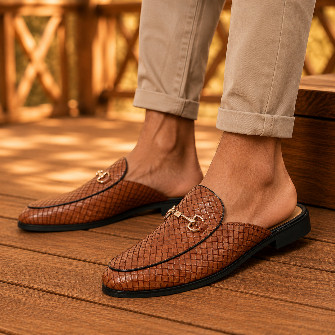 Riviera Leather Mules