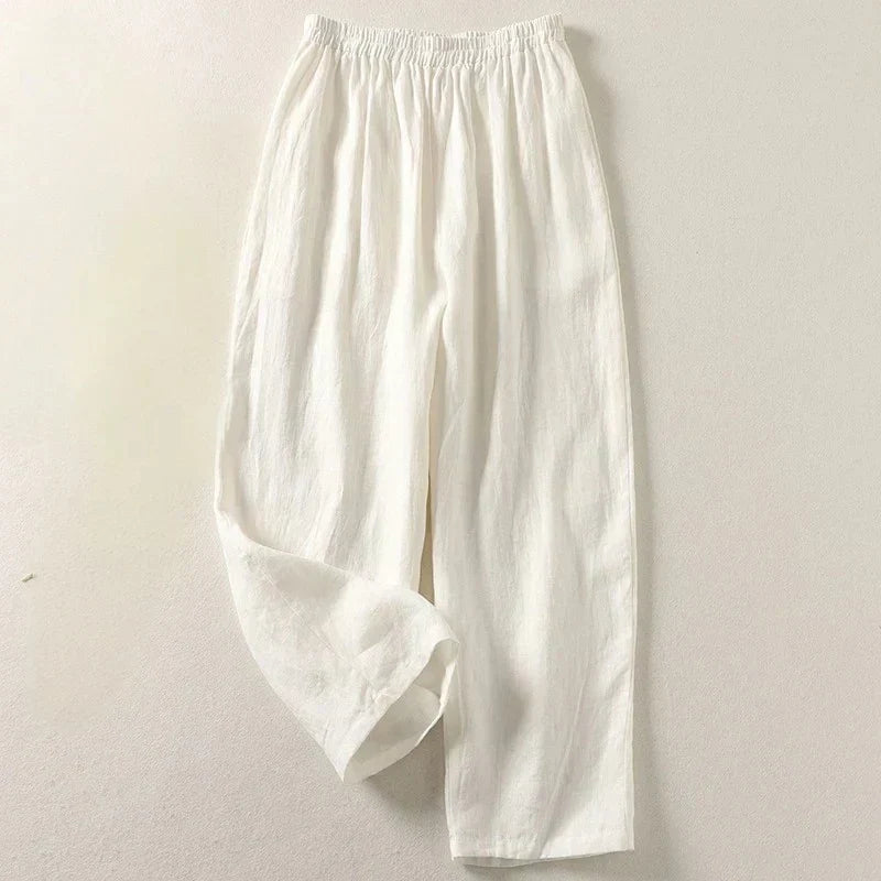 Vanessa 100% Linen Relaxed Pants