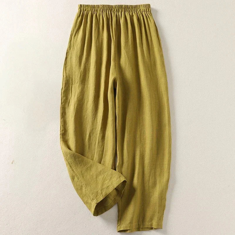 Vanessa 100% Linen Relaxed Pants