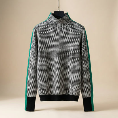 Giulia Herringbone Knit Pullover