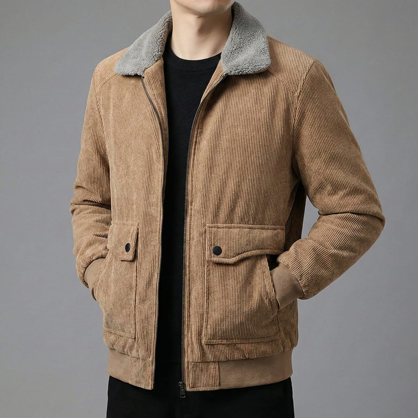 Alessio Corduroy Lined Jacket