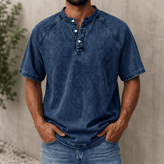 Bowen Washed Henley Shirt