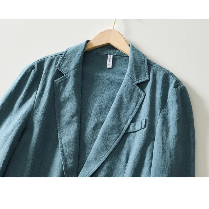 Halston Cotton-Linen Blazer