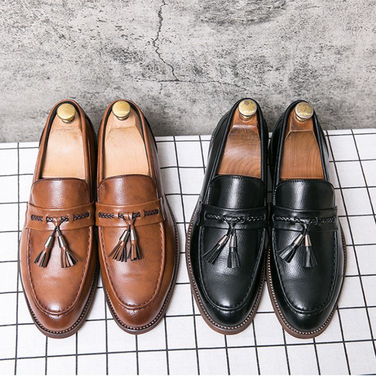 Luciano Leather Tassel Loafers