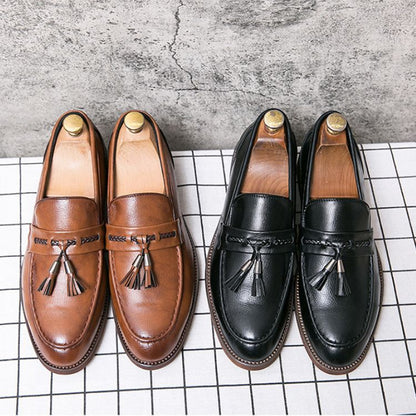 Luciano Leather Tassel Loafers