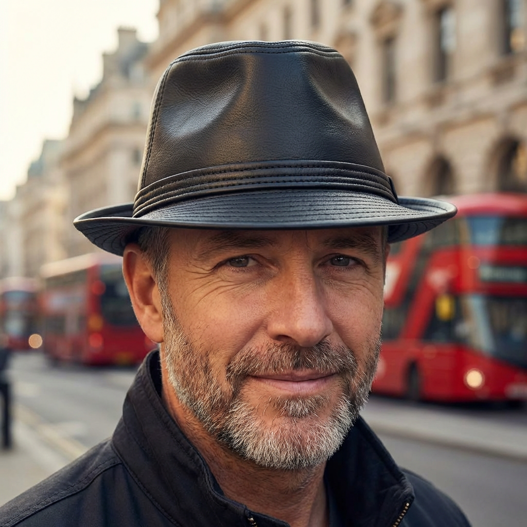 The Kensington Leather Hat
