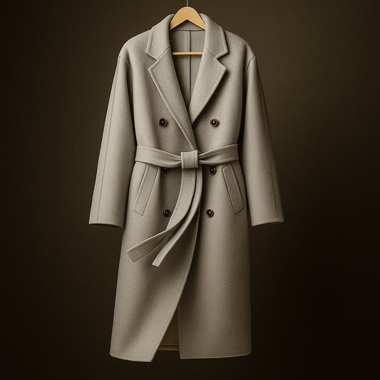 Alessandra Wool Belted Coat