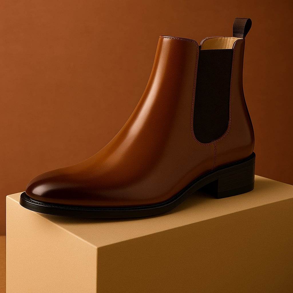 Leonardo Leather Chelsea Boot