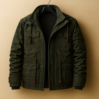 Dario Lined Cotton Utility Jacket