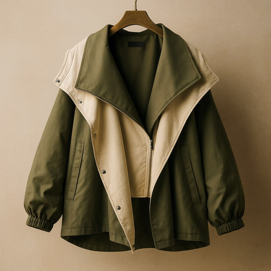 Noemi Asymmetric Panel Jacket