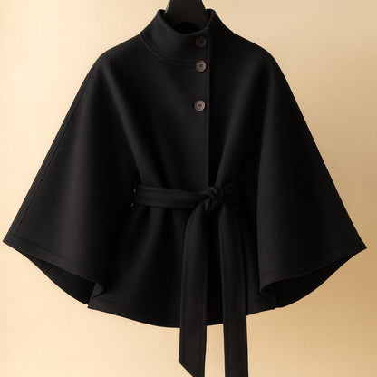 Marina Belted Cape Coat