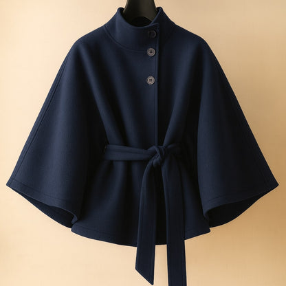 Marina Belted Cape Coat