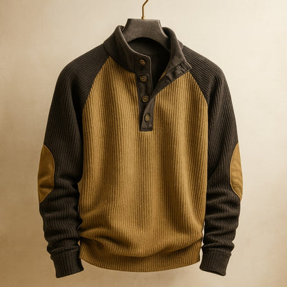 Ettore Textured Henley Pullover