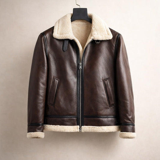 Riccardo Lined Aviator Jacket