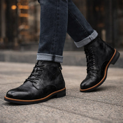 Matteo Leather Lace-Up Boot