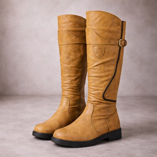 Valentina Leather Knee-High Boot