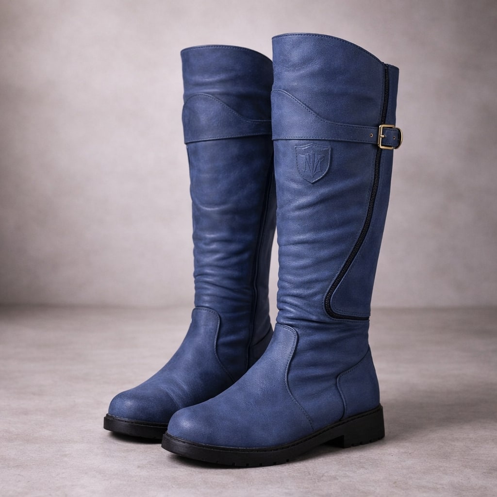 Valentina Leather Knee-High Boot