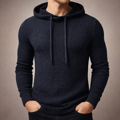 Matteo Textured Knit Hoodie