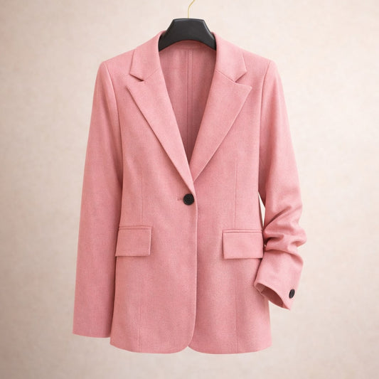 Elena Tailored Single-Button Blazer