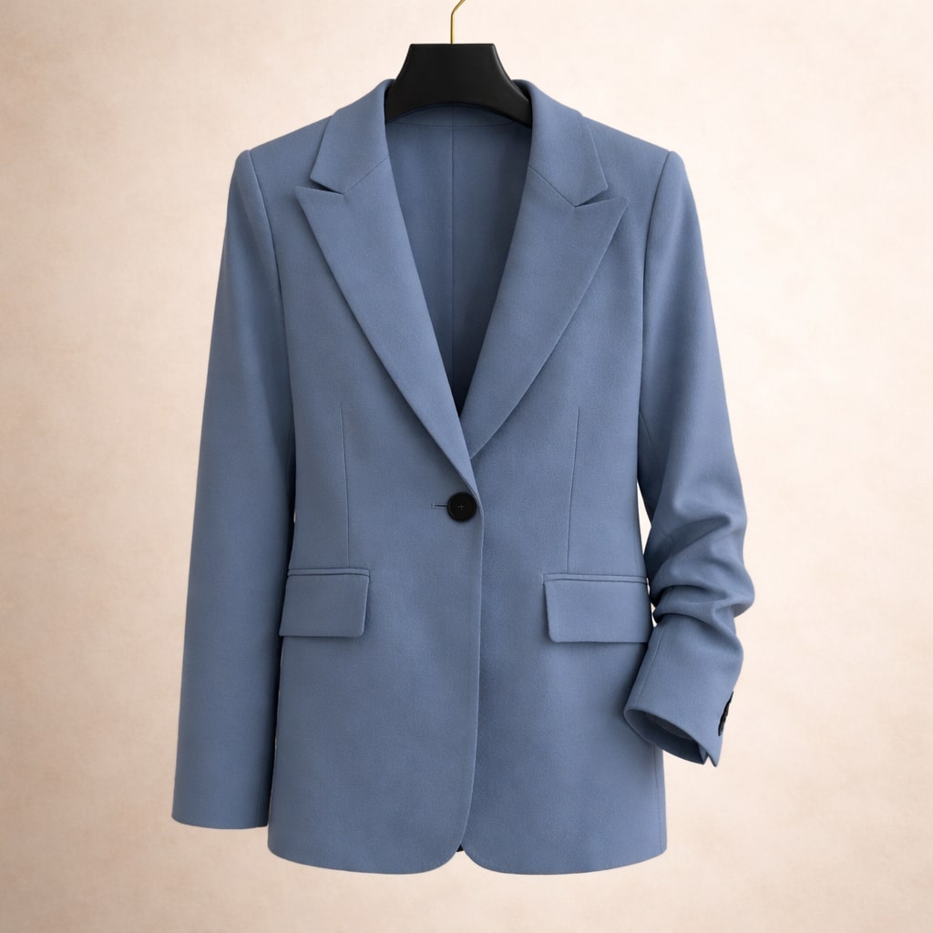 Elena Tailored Single-Button Blazer