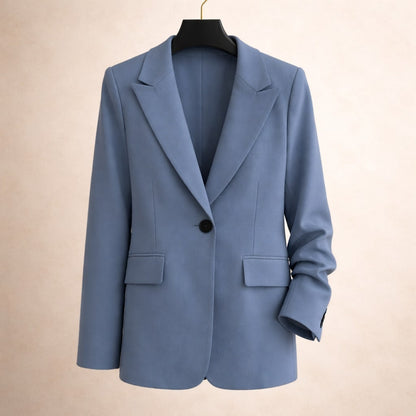 Elena Tailored Single-Button Blazer