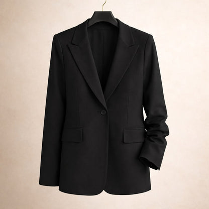 Elena Tailored Single-Button Blazer