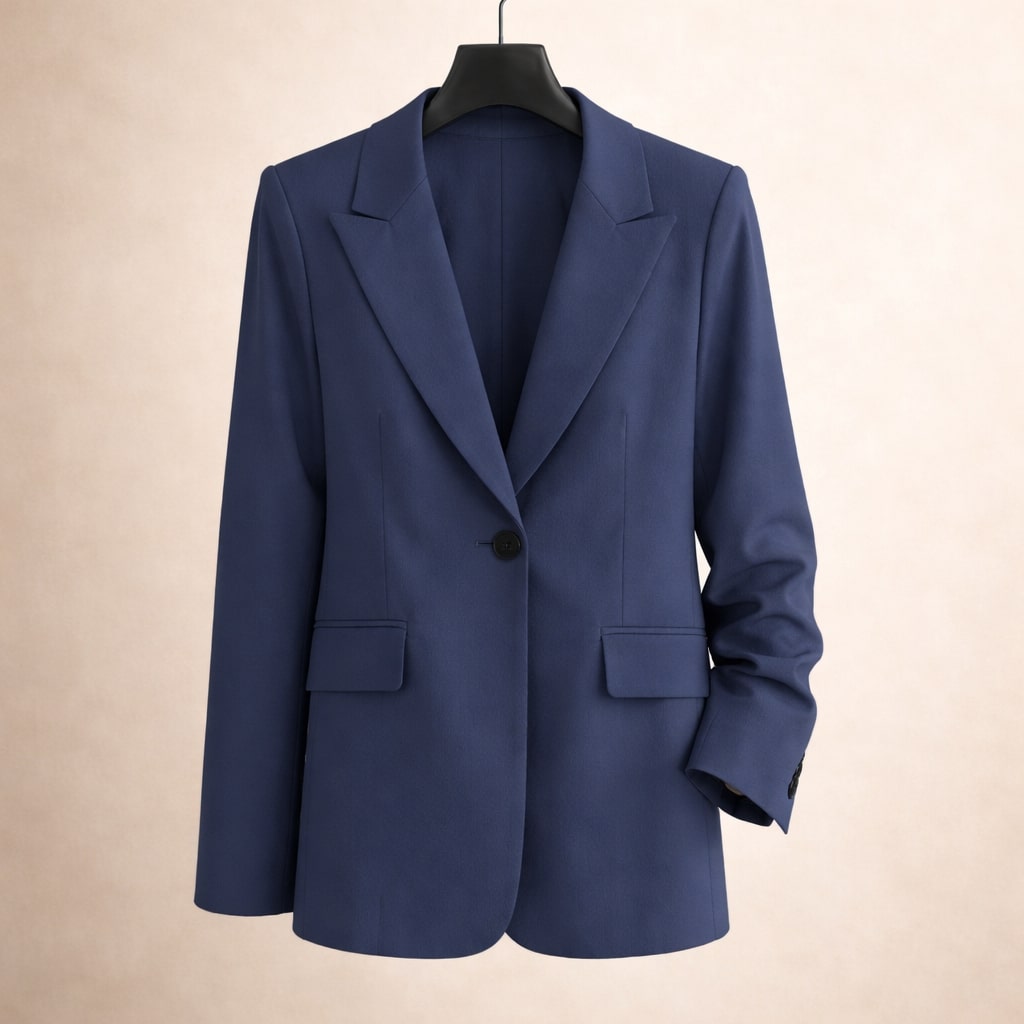 Elena Tailored Single-Button Blazer