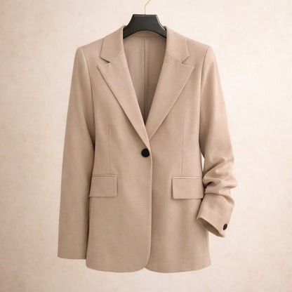 Elena Tailored Single-Button Blazer