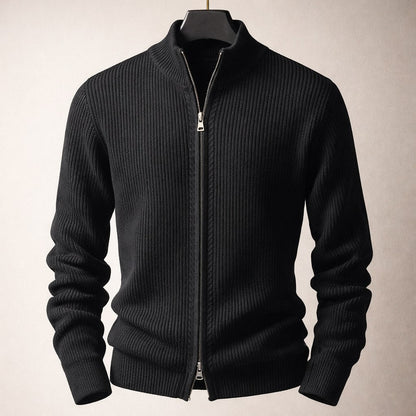 Riccardo Zip-Front Knit Sweater
