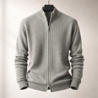 Riccardo Zip-Front Knit Sweater