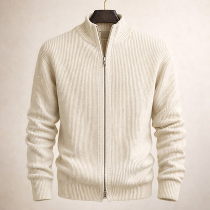 Riccardo Zip-Front Knit Sweater