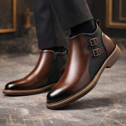 Matteo Leather Ankle Boots