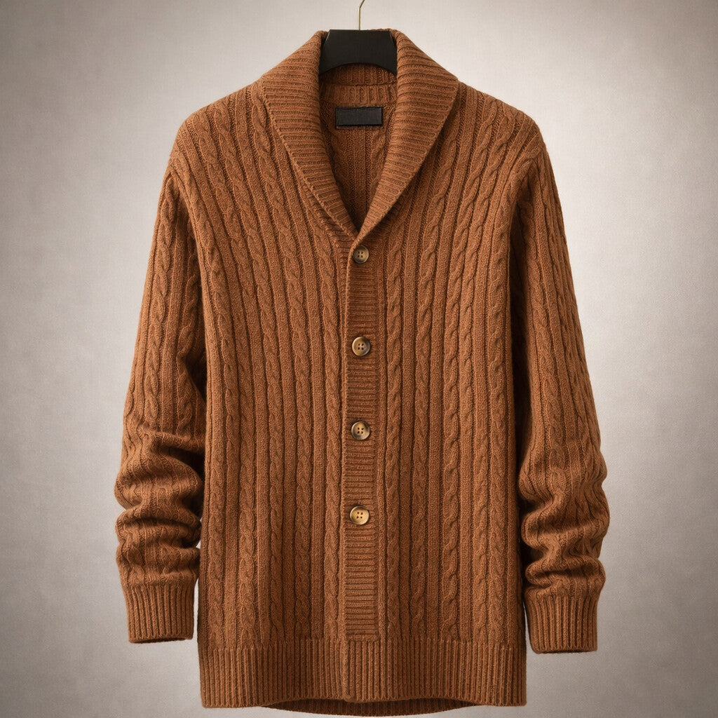 Giacomo Knit Shawl Collar Cardigan