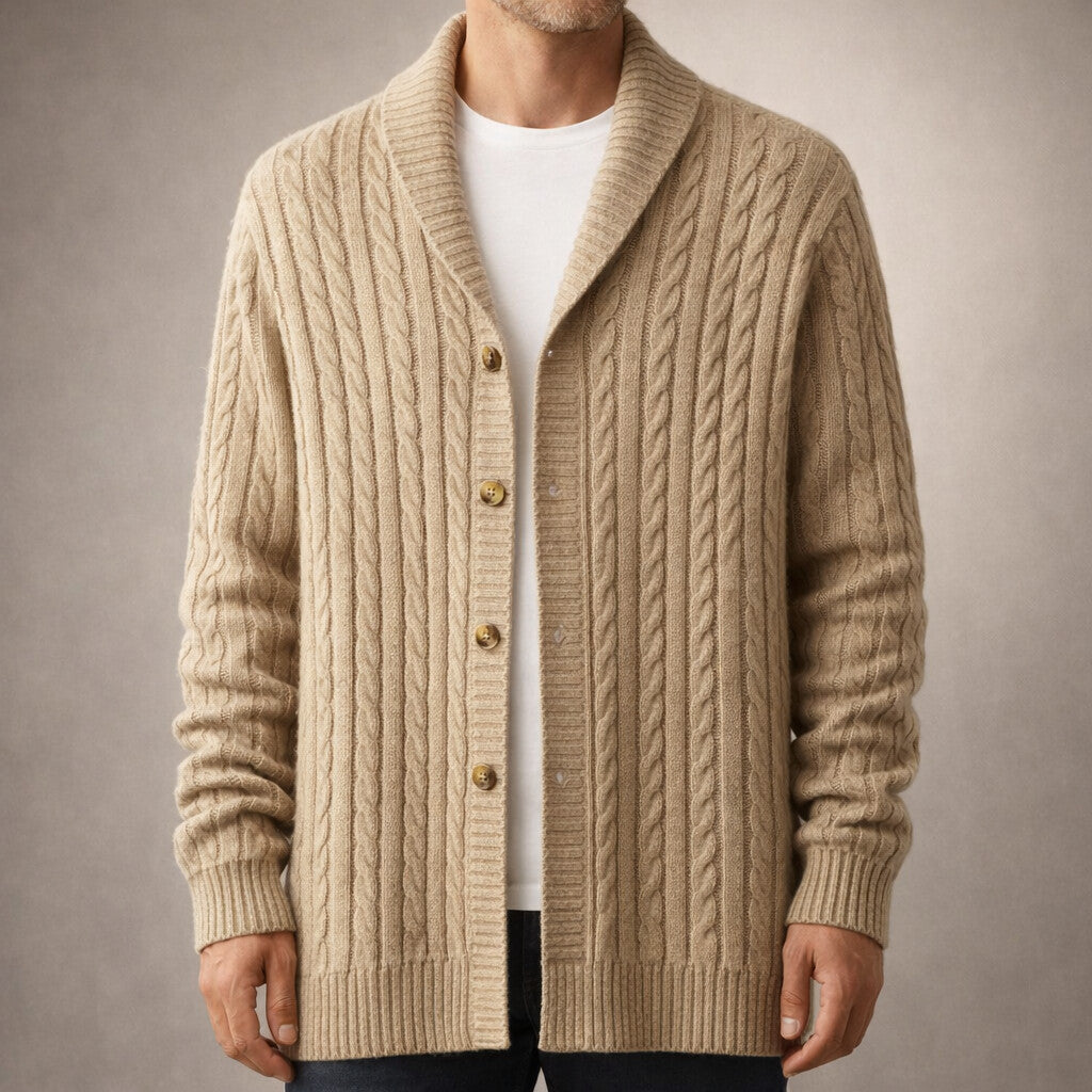 Giacomo Knit Shawl Collar Cardigan