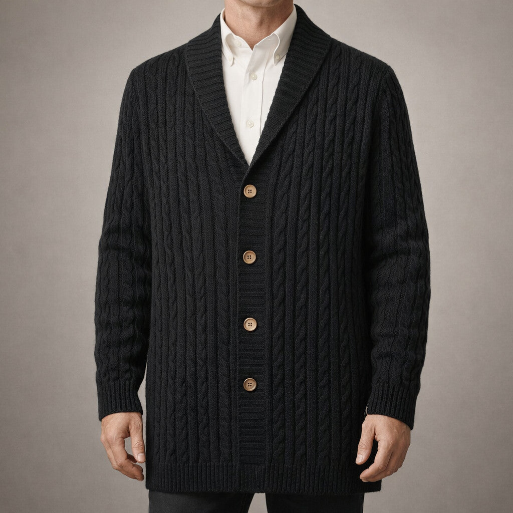 Giacomo Knit Shawl Collar Cardigan
