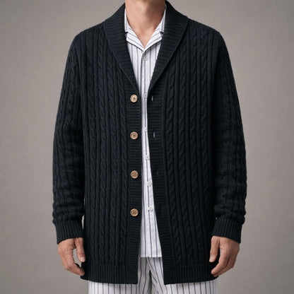 Giacomo Knit Shawl Collar Cardigan