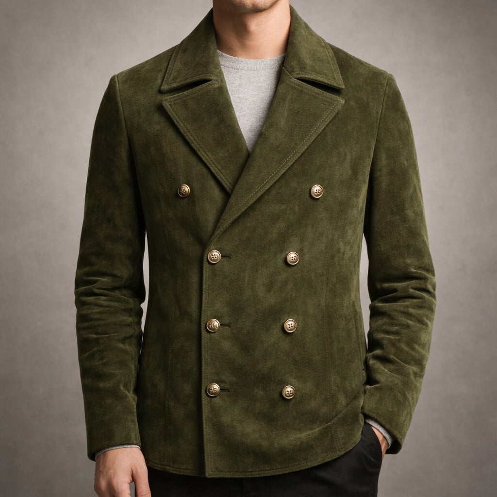 Vittorio Suede Peacoat