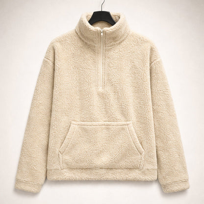 Elena Half-Zip Textured Pullover