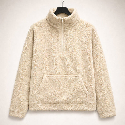 Elena Half-Zip Textured Pullover