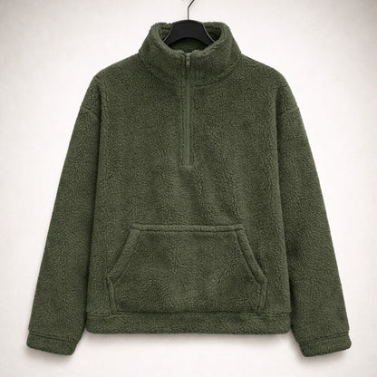 Elena Half-Zip Textured Pullover