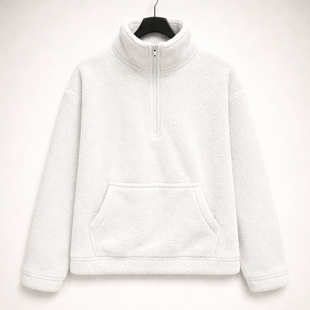 Elena Half-Zip Textured Pullover