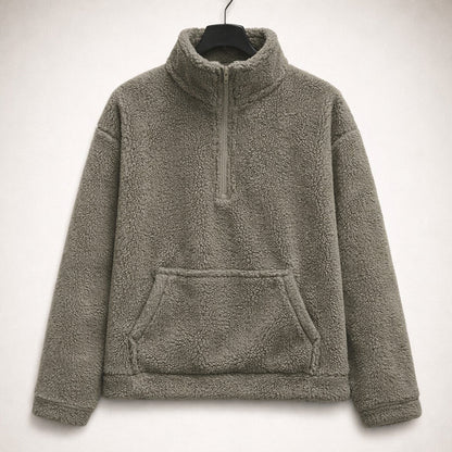 Elena Half-Zip Textured Pullover