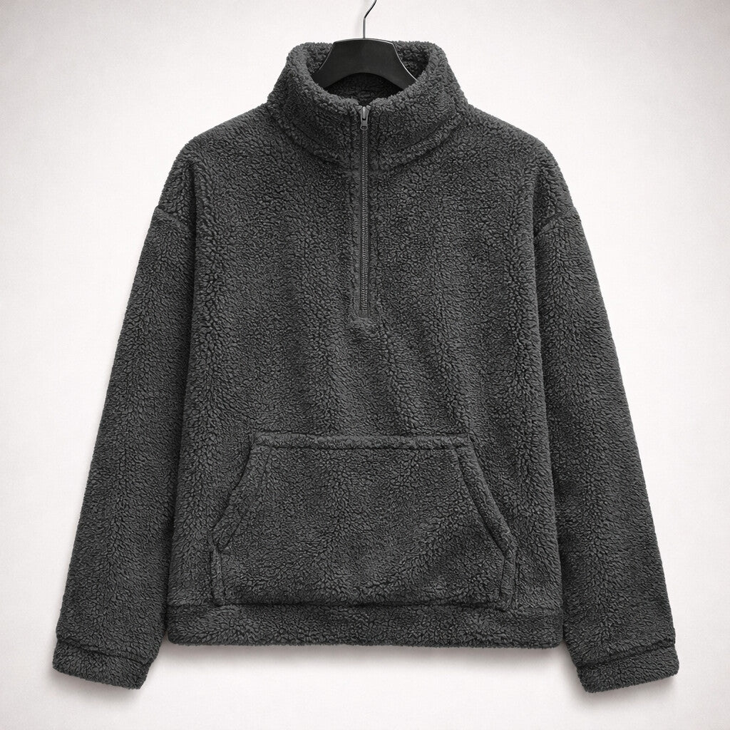 Elena Half-Zip Textured Pullover