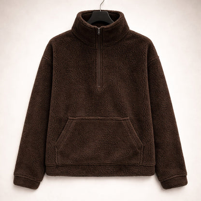 Elena Half-Zip Textured Pullover