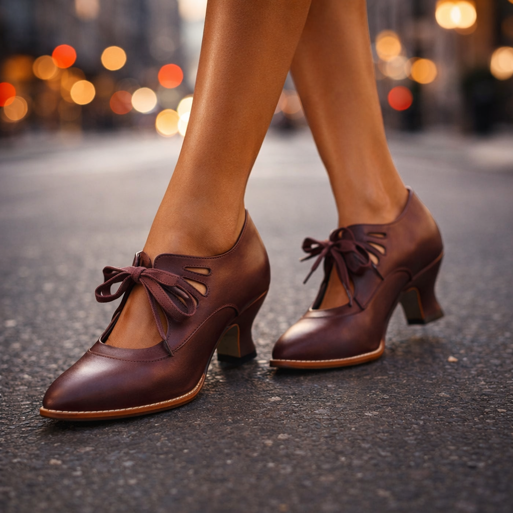Elodie Lace Up Heels