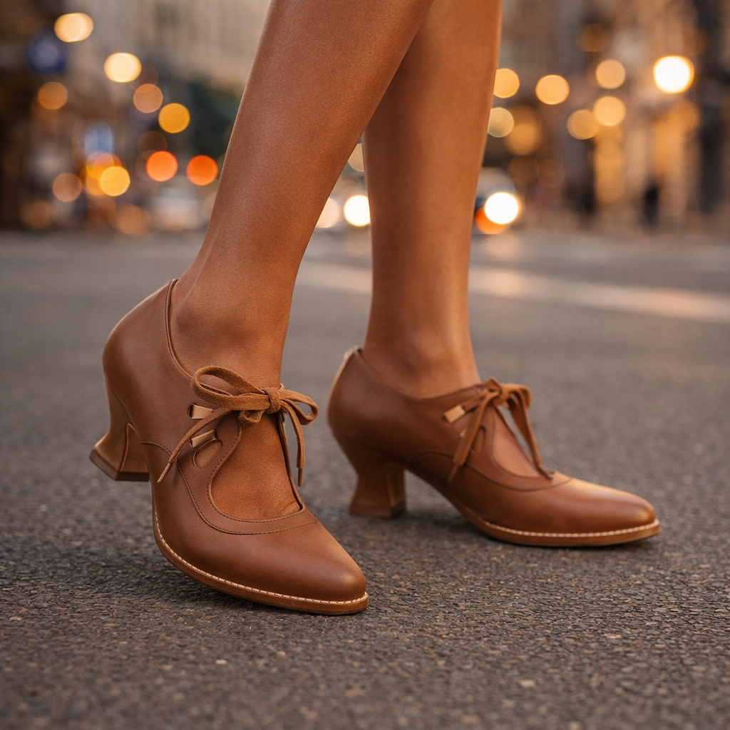 Elodie Lace Up Heels