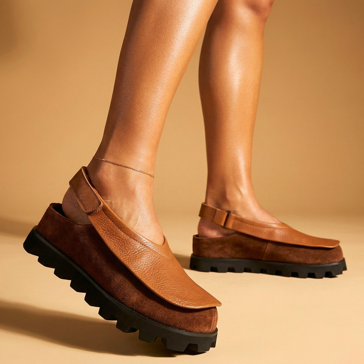 Romy Leather Slingback Flats